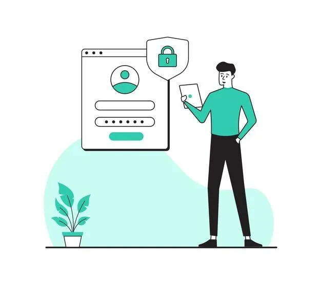 Illustrazione sicurezza dati